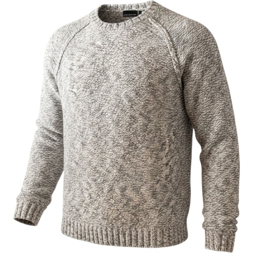 DKNY Jeans Oversized Sweater Womens L Knit Chunky Boxy Pullover Marled Grunge